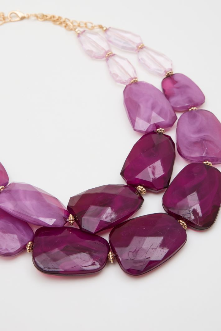 Collana con pietre piatte Intrend - 2