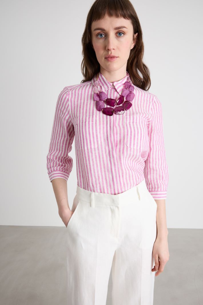 Collana con pietre piatte Intrend - 3