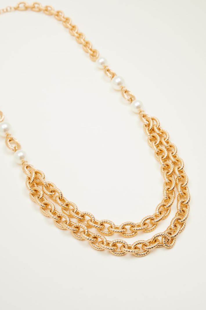 Double-strand beaded necklace Intrend - 2