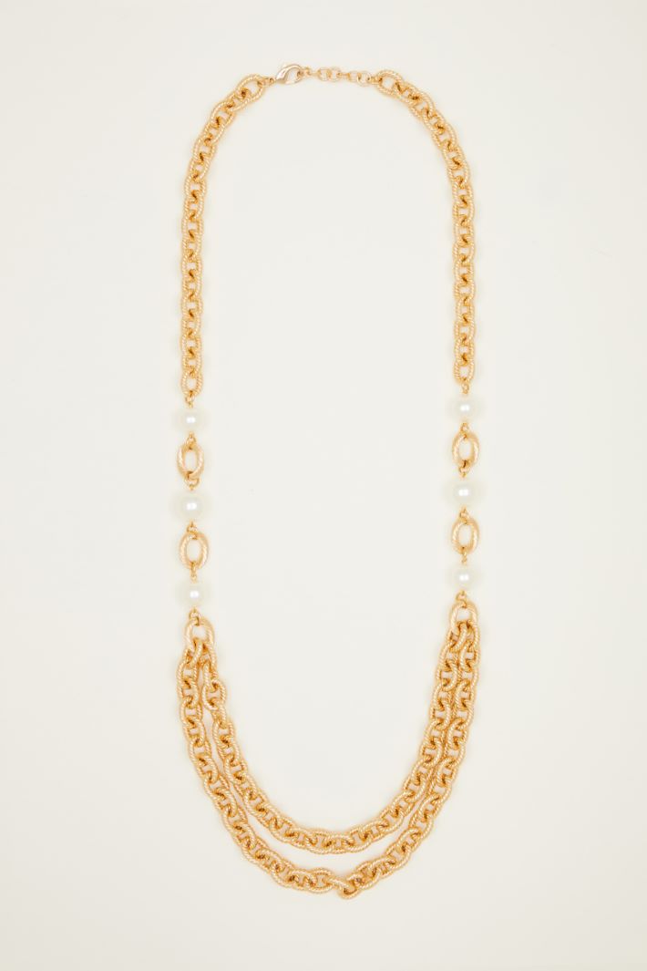 Double-strand beaded necklace Intrend