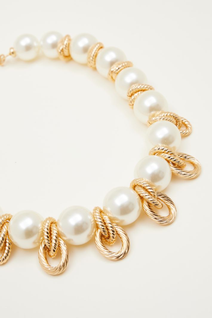 Oversized sphere necklace Intrend - 2