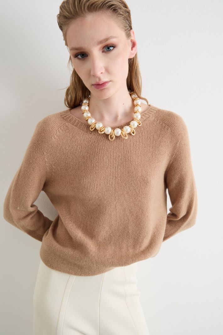 Oversized sphere necklace Intrend - 3