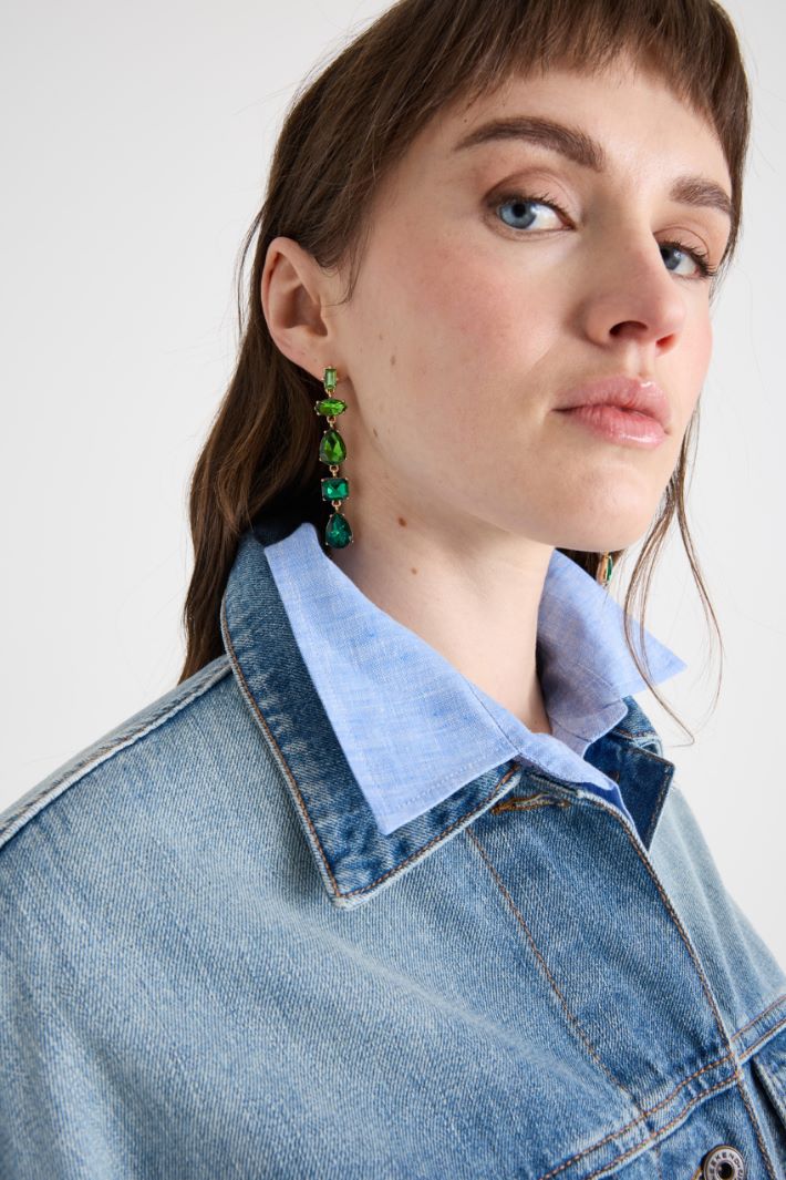 Crystal Drop Earrings Intrend - 3