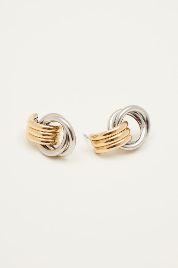 Linked hoop earrings Intrend - 2