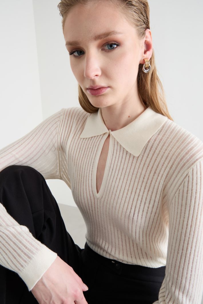 Linked hoop earrings Intrend - 3