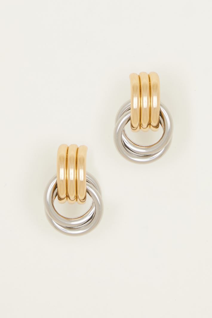 Linked hoop earrings Intrend