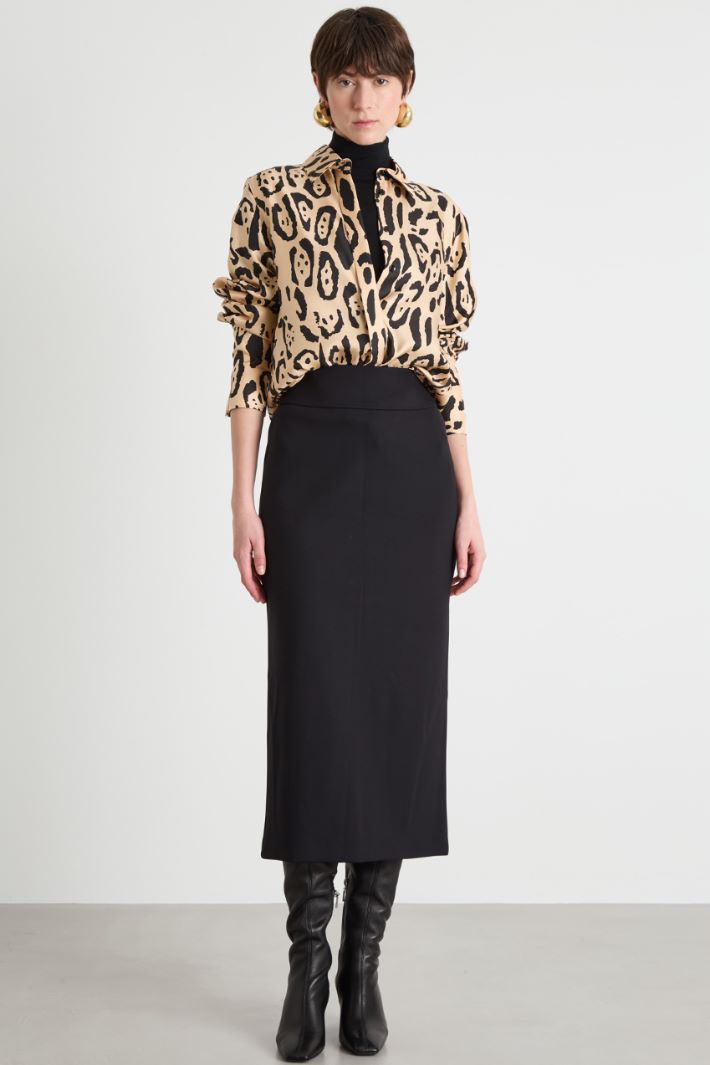 Jersey pencil skirt Intrend