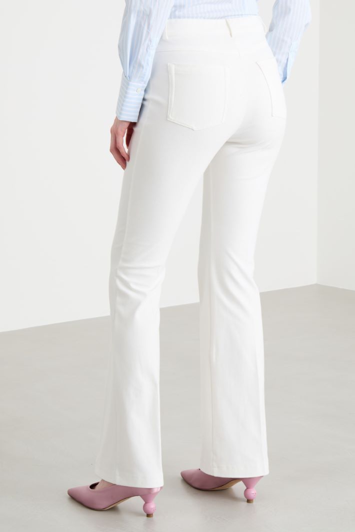 Denim-effect jersey trousers Intrend - 4