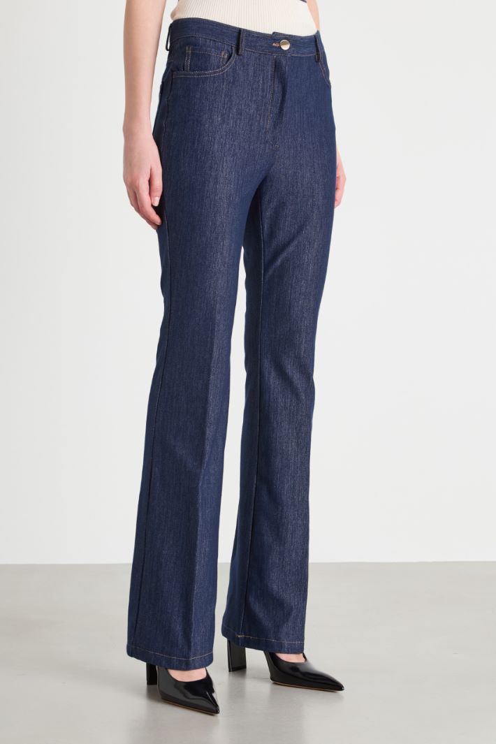 Denim-effect jersey trousers Intrend - 2
