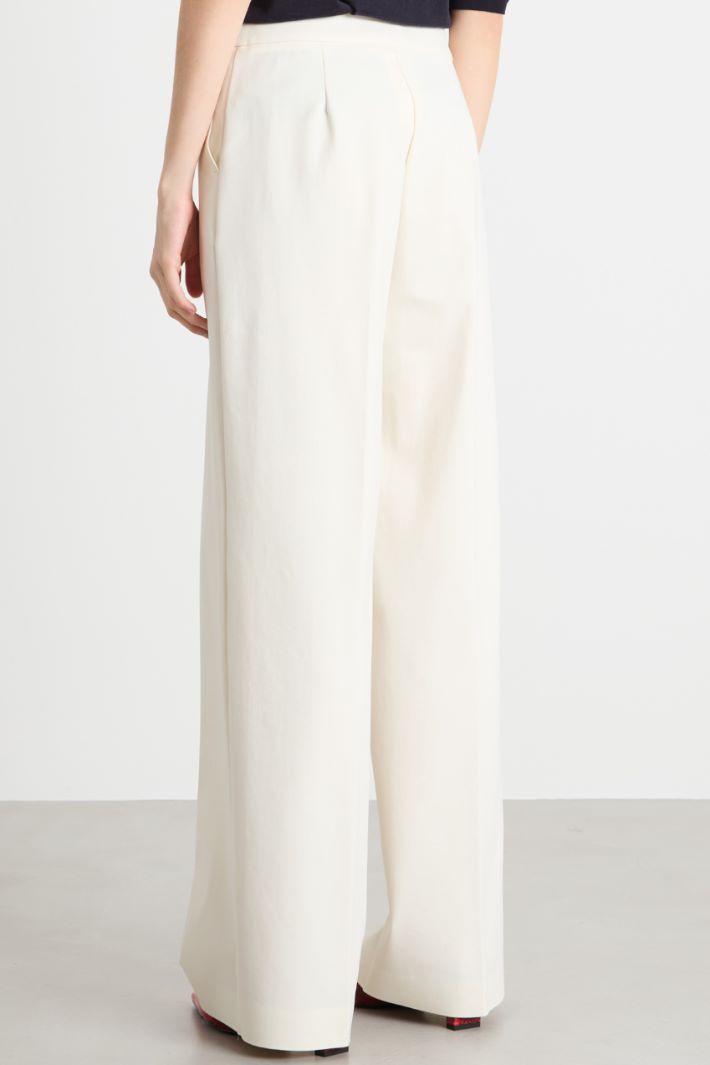 Straight-leg technical jersey trousers Intrend - 4