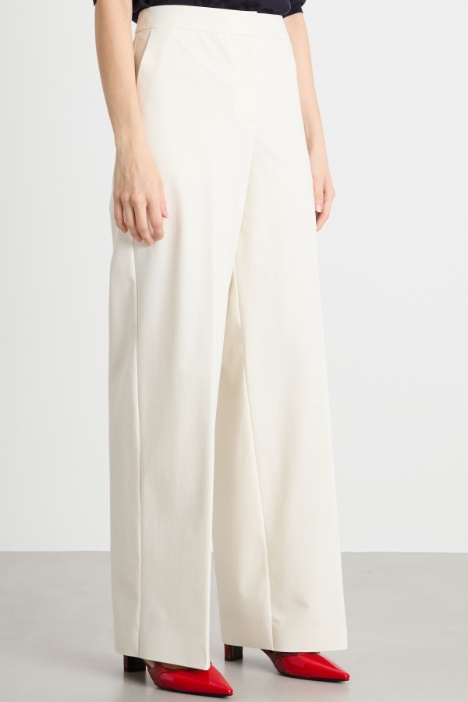 Pantalón recto de punto técnico