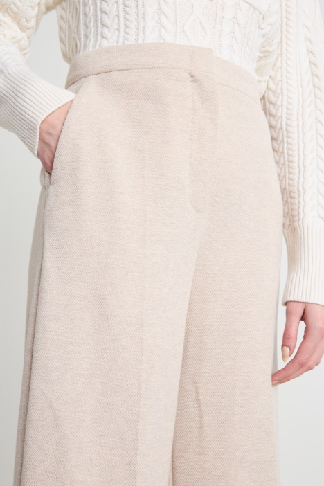 Pantalone palazzo in jersey