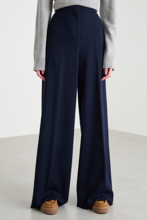 Pantalone palazzo in jersey