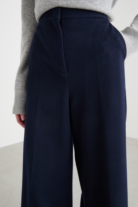 Pantalone palazzo in jersey