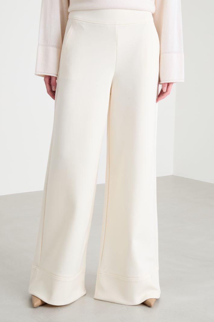 Flared trousers in technical jersey Intrend - 2