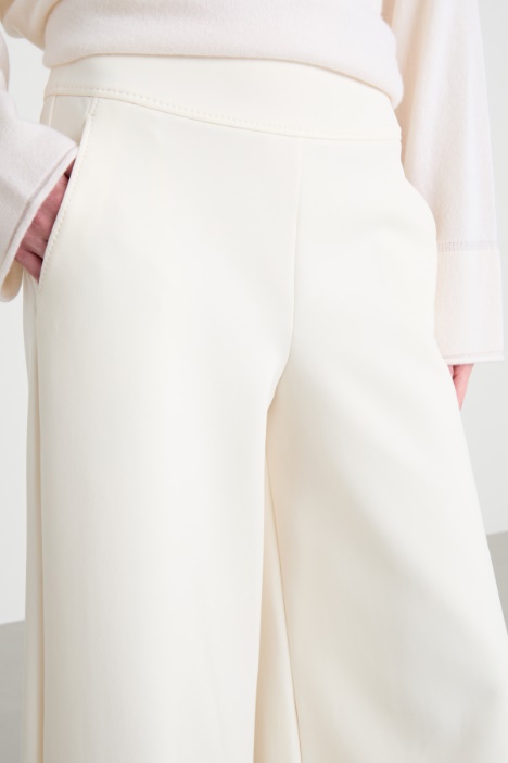 Pantalone svasato in jersey tecnico