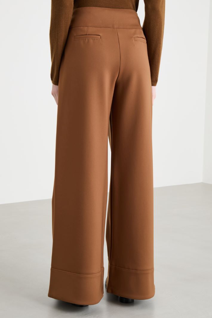 Flared trousers in technical jersey Intrend - 4