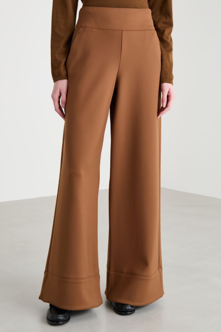 Flared trousers in technical jersey Intrend - 2
