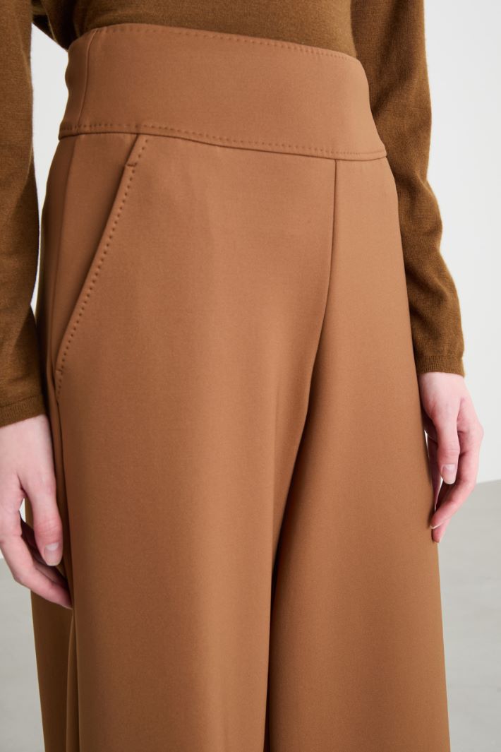 Flared trousers in technical jersey Intrend - 3