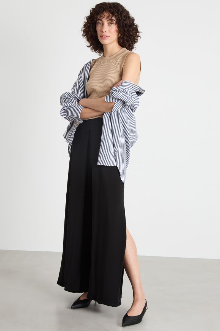 Crepe jersey trousers Intrend