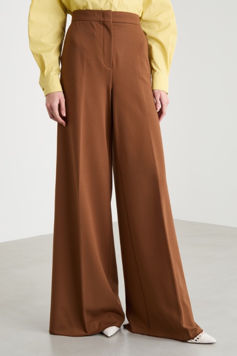Pantalone in jersey compatto