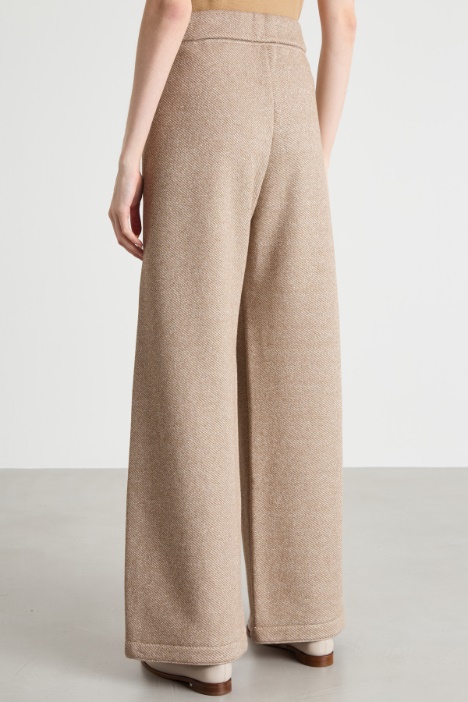 Pantalone ampio in felpa di cotone