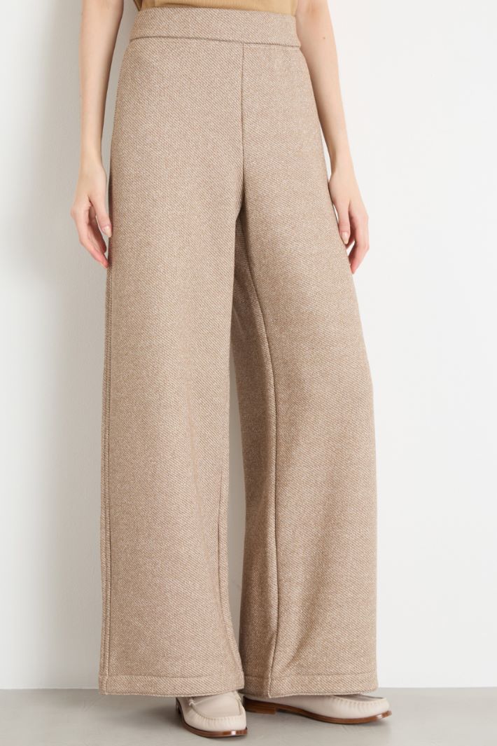 Pantalone ampio in felpa di cotone Intrend - 2