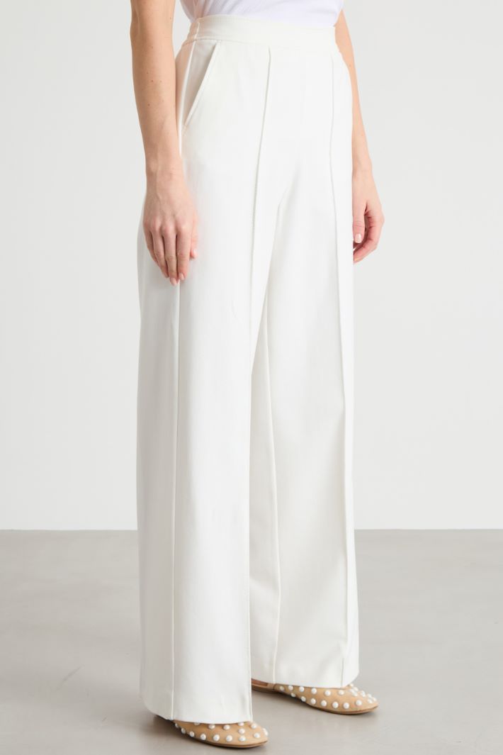 Wide-leg jersey trousers Intrend - 2