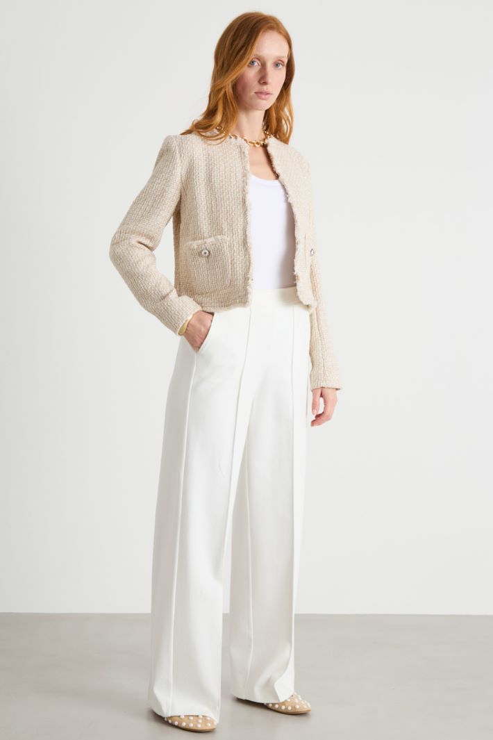 Wide-leg jersey trousers Intrend