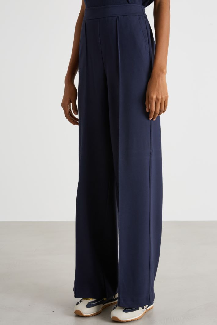 Wide-leg jersey trousers Intrend - 2