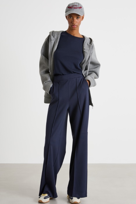 Wide-leg jersey trousers Intrend