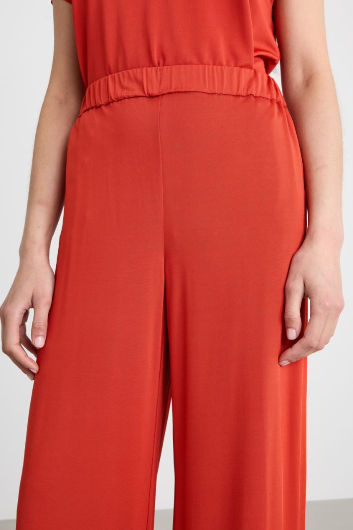 Pantalone ampio in jersey piqué Intrend - 3