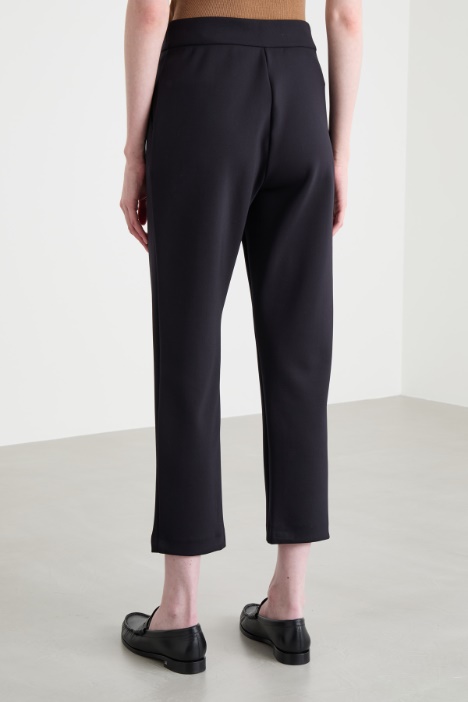 Pantalone a sigaretta in jersey