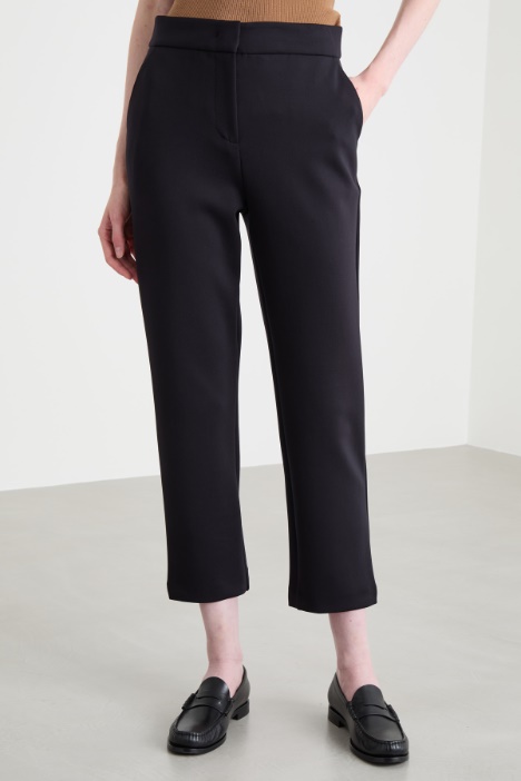 Pantalone a sigaretta in jersey
