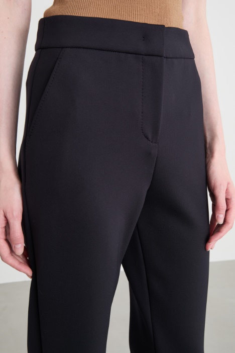 Pantalone a sigaretta in jersey