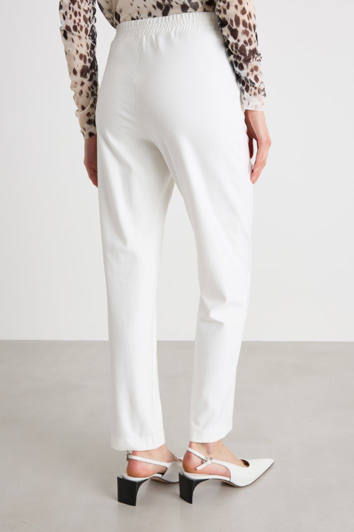 Pantaloni in jersey effetto jeans Intrend - 4