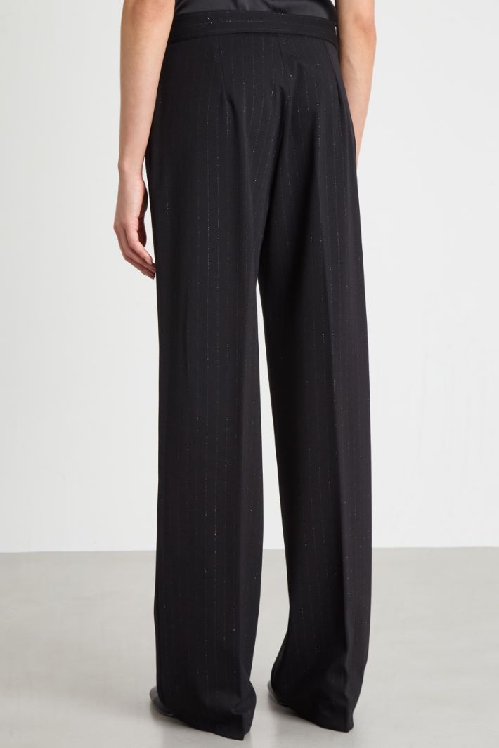 Pantalón de punto de raya diplomática Intrend - 4