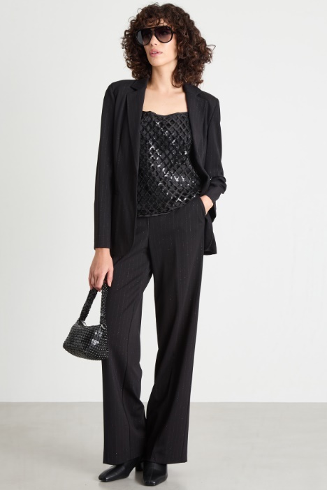 Pinstripe jersey trousers Intrend