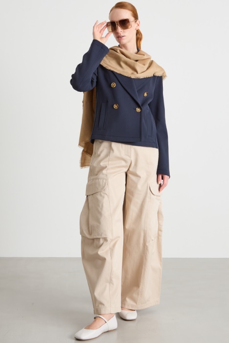 Cabán de punto piqué Intrend