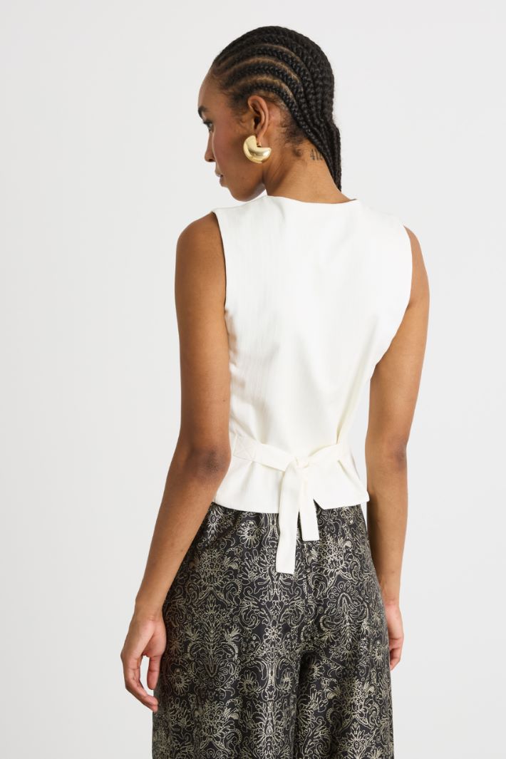 Jacquard jersey gilet Intrend - 4