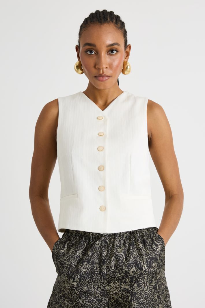 Jacquard jersey gilet Intrend - 2