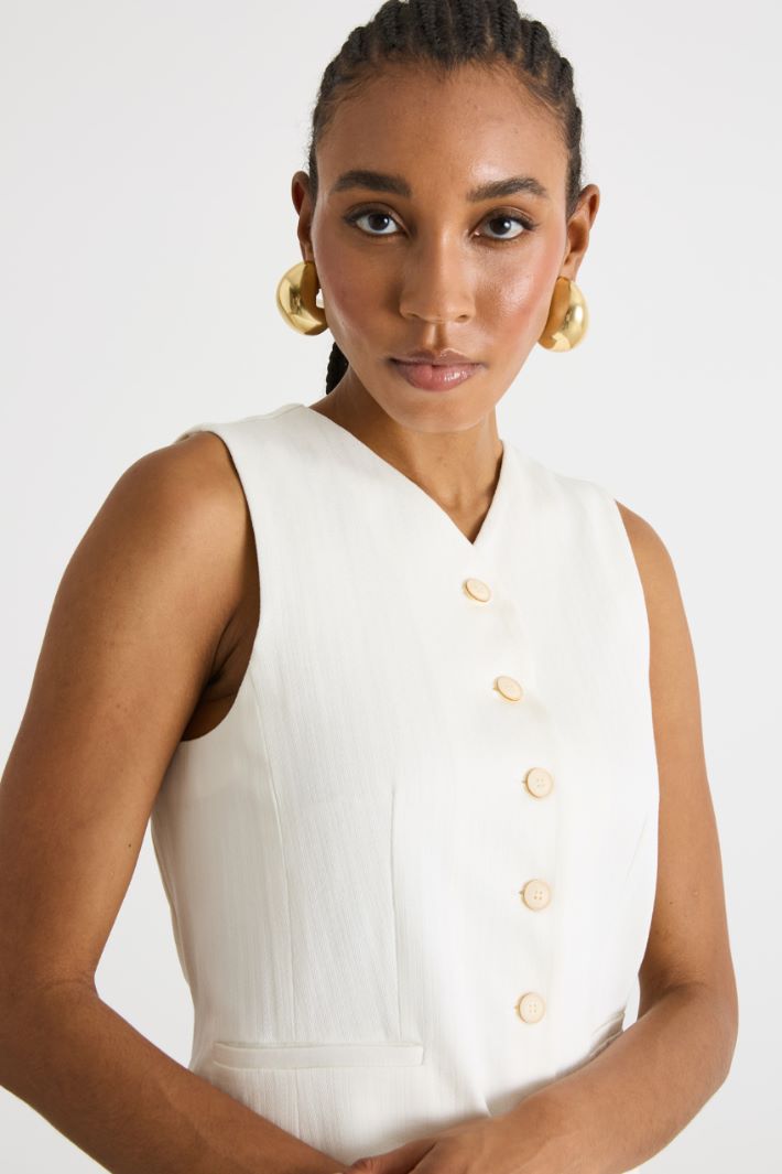 Jacquard jersey gilet Intrend - 3