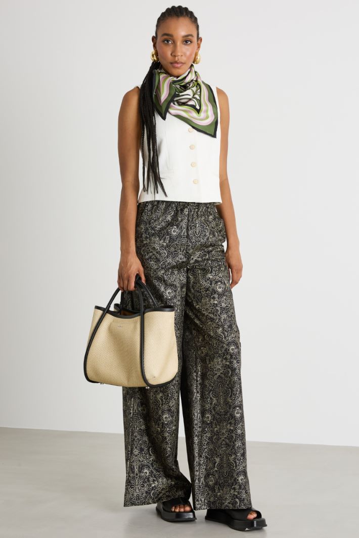 Jacquard jersey gilet Intrend