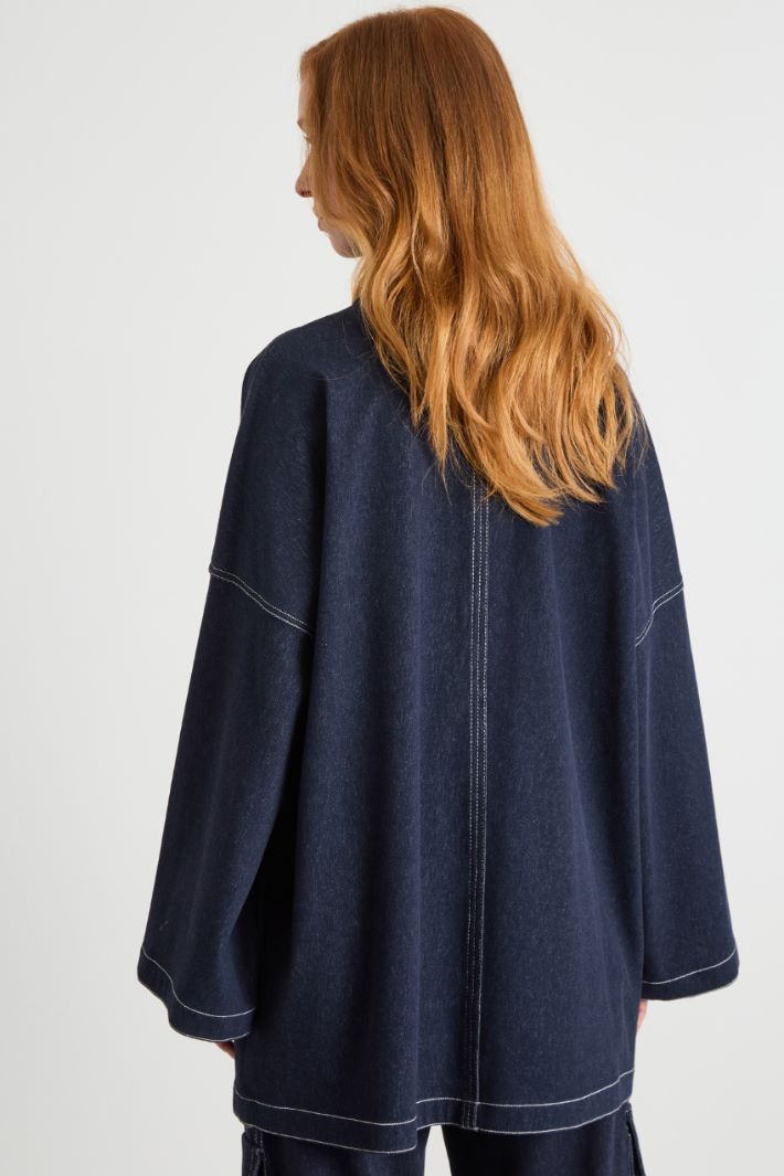 Giacca ampia in jersey Intrend - 4