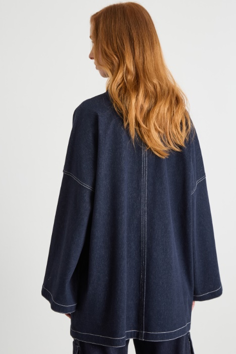 Giacca ampia in jersey