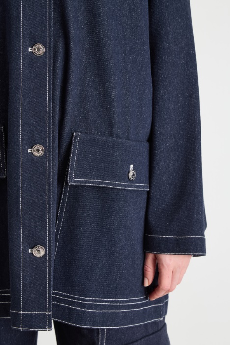 Giacca ampia in jersey