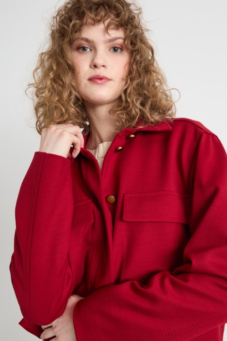 Giacca monopetto a camicia