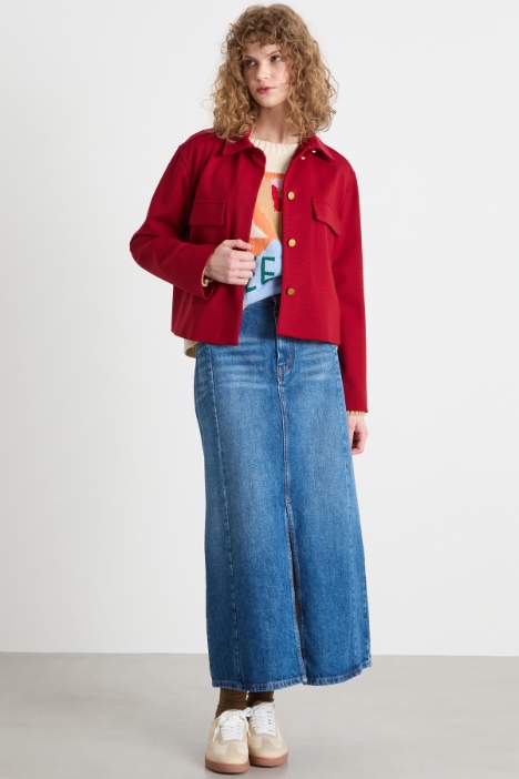 Single-breasted shirt jacket Intrend