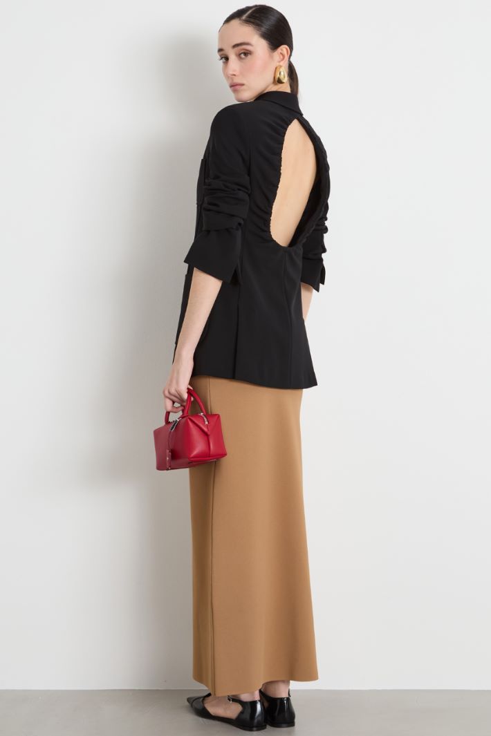 Slim-fit compact jersey blazer Intrend