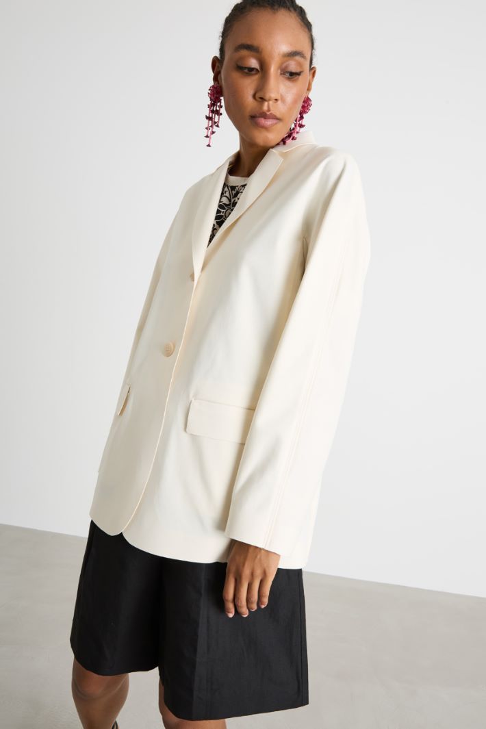 Single-breasted jersey blazer Intrend - 2